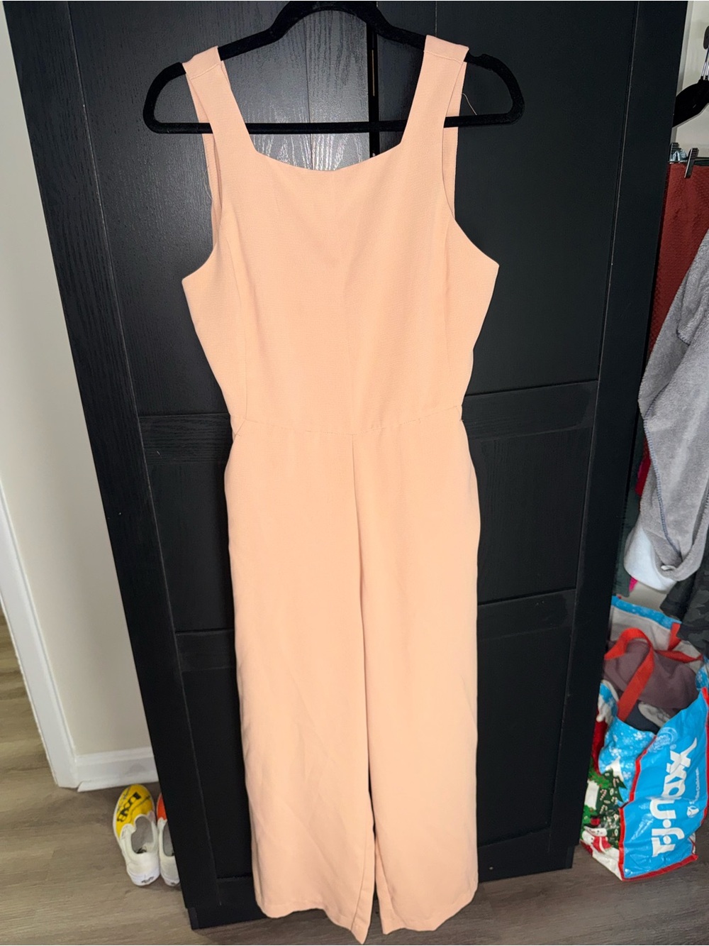 Shinestar Peach Sleeveless Midi Jumpsuit